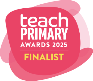 Teach Primary Awards 2025 Finalist badge for Ava and Chip children’s technology books